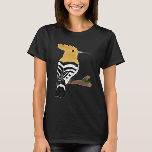 Hoope Bird Birdwatcher Animal Bioloog T-shirt (Voorkant)