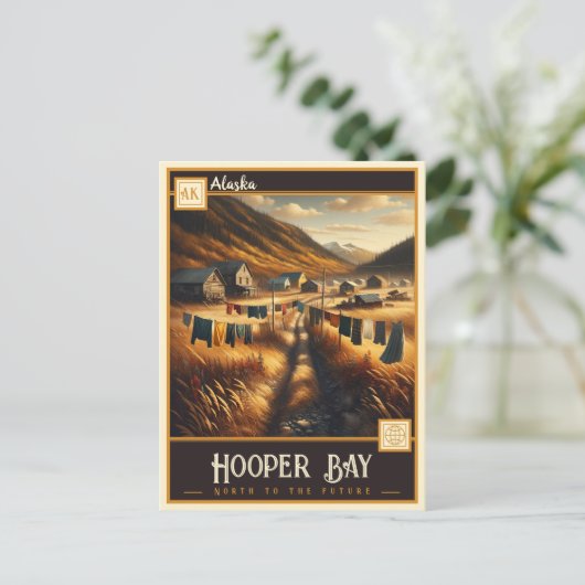 Hooper Bay, Alaska |  BRIEFKAART (Staand voorkant)