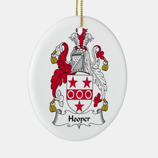Hooper Family Crest Keramisch Ornament (Rechts)
