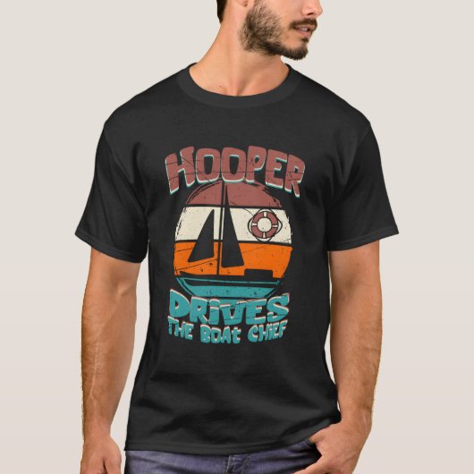 Hooper rijdt de boot Chief T-shirt (Voorkant)