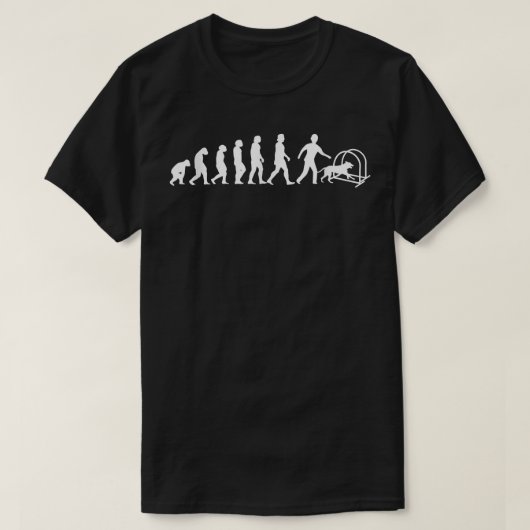 Hoopers-hondentrainingsbehendigheidevolutie T-shirt (Design voorkant)