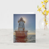 Hoopers Island Vuurtoren Kaart (Gele Bloem)