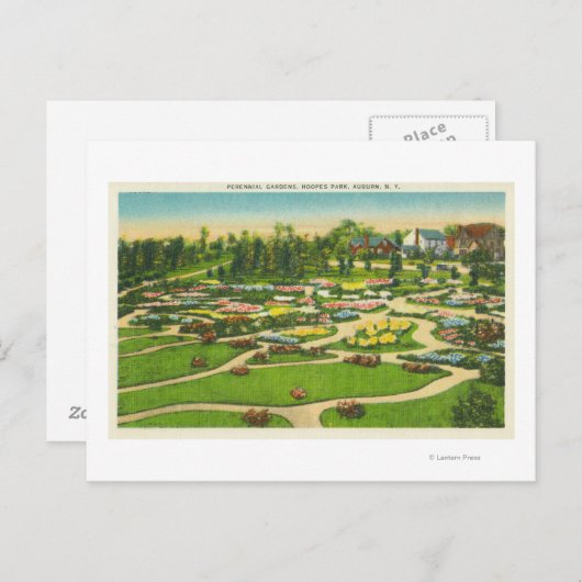 Hoopes Park Perennial Gardens Uitzicht Briefkaart (Voorkant / Achterkant)