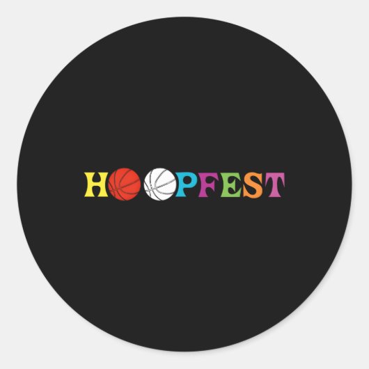 Hoopfest Ronde Sticker (Voorkant)