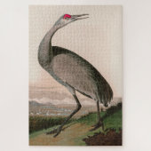 Hooping Crane Birds of America Audubon Print Legpuzzel (Verticaal)