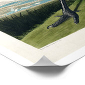 Hooping Crane door Poster Audubon (Hoek)