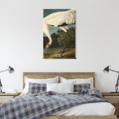 Hooping (Whooping) Crane, Audubon Birds of America Canvas Afdruk (Insitu (Slaapkamer))