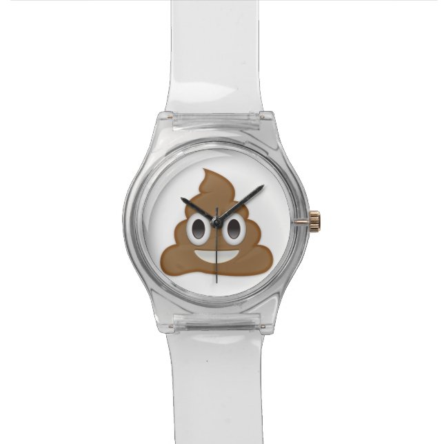 hoopje poep emoji horloge (Close Up)