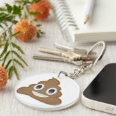 hoopje poep emoji sleutelhanger (Voorkant Rechts)