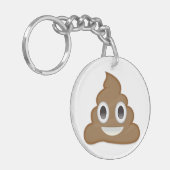 hoopje poep emoji sleutelhanger (Voorkant Links)