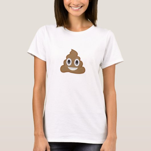 hoopje poep emoji t-shirt (Voorkant)