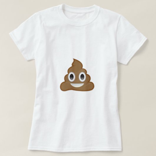 hoopje poep emoji t-shirt (Design voorkant)