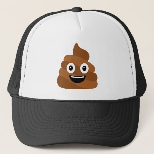 hoopje poep emoji trucker pet (Voorkant)