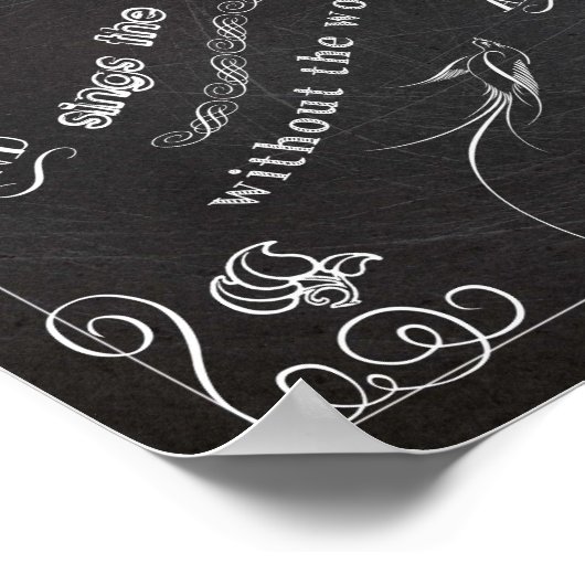 Hoopkrijkbordkarton poster 11x14 (Hoek)