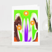 Hoopkunst Feestdagen Kaart (Voorkant)