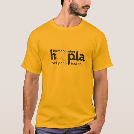 Hoopla Gold T-Shirt (Voorkant)