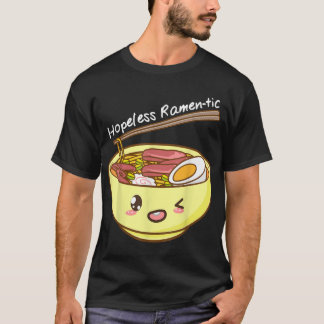 Hooploze Ramentic Kawaii Bowl van Ramen en Chopsti T-shirt