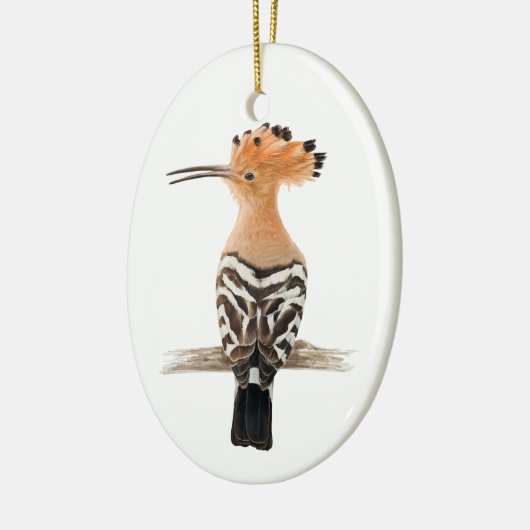 Hoopoe Bird Keramisch Ornament (Links)