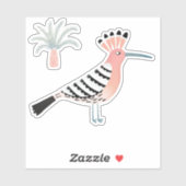 Hoopoe Bird Sticker (Vel)