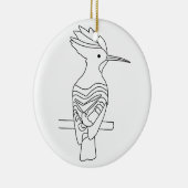Hoopoe-Ornament Keramisch Ornament (Rechts)