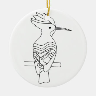 Hoopoe-Ornament Keramisch Ornament