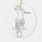Hoopoe-Ornament Keramisch Ornament (Links)
