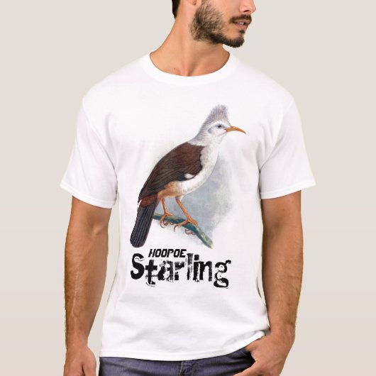 Hoopoe Starling Bird T-shirt (Voorkant)