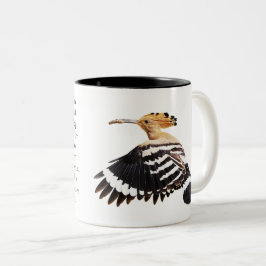 Hoopoe Vogelillustratie Vogelkunst Birdwatcher Gif Tweekleurige Koffiemok
