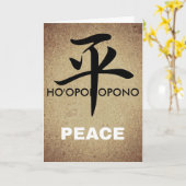 Ho'opono Peace Greeting Card Kaart (Gele Bloem)