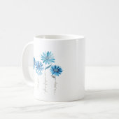 Ho'oponopono & Blue Flowers Koffie Mok (Voorkant links)