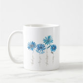 Ho'oponopono & Blue Flowers Koffie Mok (Links)