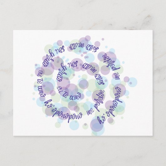 Ho'oponopono Briefkaart (Voorkant)