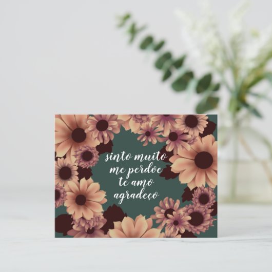 Ho'oponopono Briefkaart (Staand voorkant)