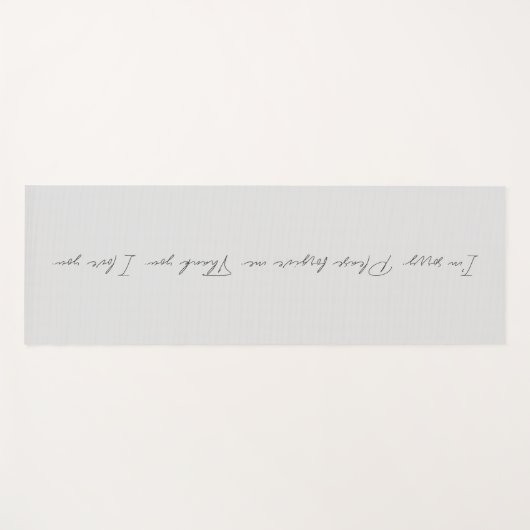 Ho'oponopono dankbaarheid yoga mat (Voorkant (horizontaal))