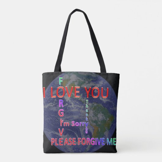 Ho'oponopono Earth Tote Bag (Achterkant)