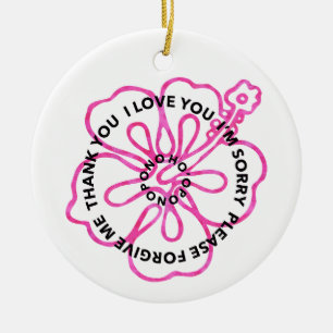 Ho'oponopono Gebed I LOVE YOU HET SPijt VERGEEF Keramisch Ornament