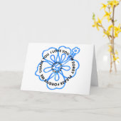 Ho'oponopono Gebed Ik hou van je Kaart (Gele Bloem)