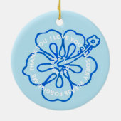 Ho'oponopono Gebed Ik hou van je Keramisch Ornament (Achterkant)