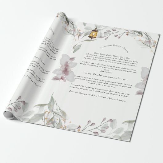 "Ho'oponopono Gebed inpakpapier (Uitgerold)