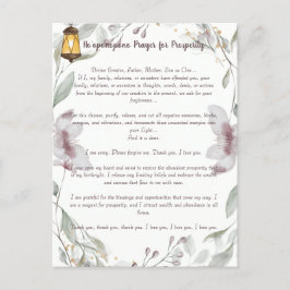 Ho'oponopono gebed voor welvaart briefkaart