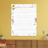 Ho'oponopono gebed voor welvaart canvas afdruk (Insitu (Woonkamer))