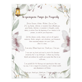 Ho'oponopono gebed voor welvaart foto afdruk