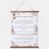 Ho'oponopono gebed voor welvaart hangend wandkleed (Voorkant)