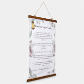 Ho'oponopono gebed voor welvaart hangend wandkleed (Gebogen)