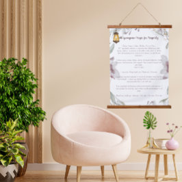 Ho'oponopono gebed voor welvaart hangend wandkleed