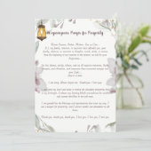 Ho'oponopono gebed voor welvaart kaart (Staand voorkant)