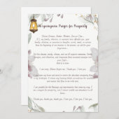 Ho'oponopono gebed voor welvaart kaart (Voorkant / Achterkant)