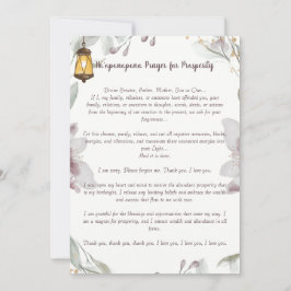 Ho'oponopono gebed voor welvaart kaart