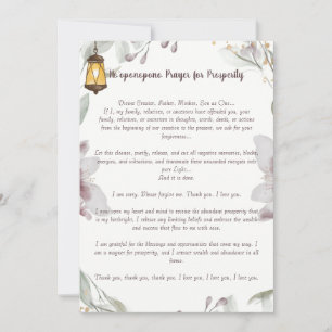 Ho'oponopono gebed voor welvaart kaart