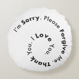 Hooponopono gratitude mantra rond kussen